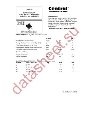 CSHD3-60 TR13 datasheet  